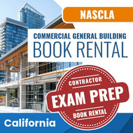 California NASCLA Commercial General Building Contractor Exam Book Rental