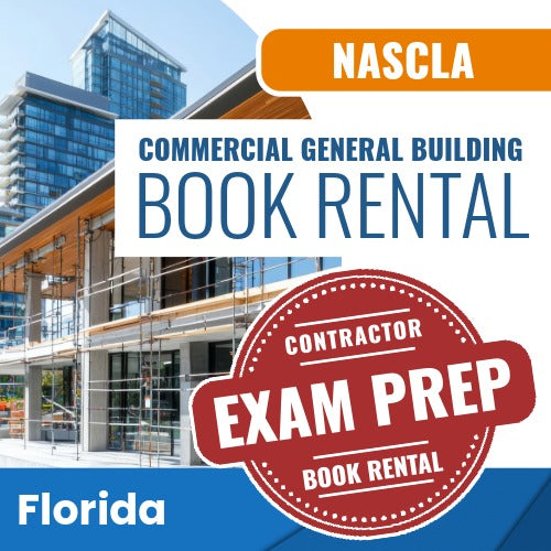 Florida NASCLA Commercial General Building Contractor Exam Books & Courses Rental