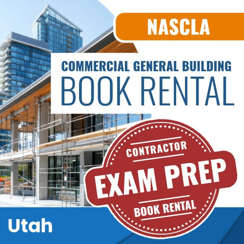 Utah NASCLA Commercial General Building Contractor Exam Books & Courses Rental
