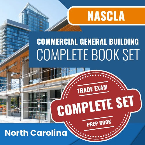 North Carolina NASCLA Examination for Commercial General Building Contractors Complete Book Set
