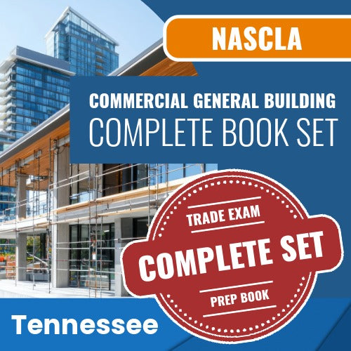 Tennessee NASCLA Examination for Commercial General Building Contractors Complete Book Set