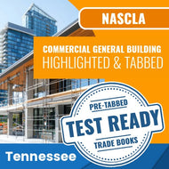 Tennessee NASCLA Commercial General Building Contractor Exam Complete Book Set - Highlighted & Tabbed