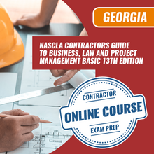 Load image into Gallery viewer, NASCLA CONTRACTORS GUIDE TO BUSINESS, LAW AND PROJECT MANAGEMENT BASIC 13TH EDITION - ONLINE PRACTICE QUESTIONS
