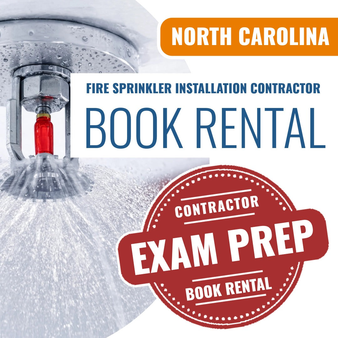 North Carolina Fire Sprinkler Installation Contractor - Books & Courses Rental Package