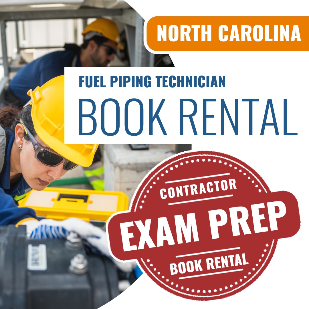 North Carolina Fuel Piping Technician - Books & Courses Rental Package