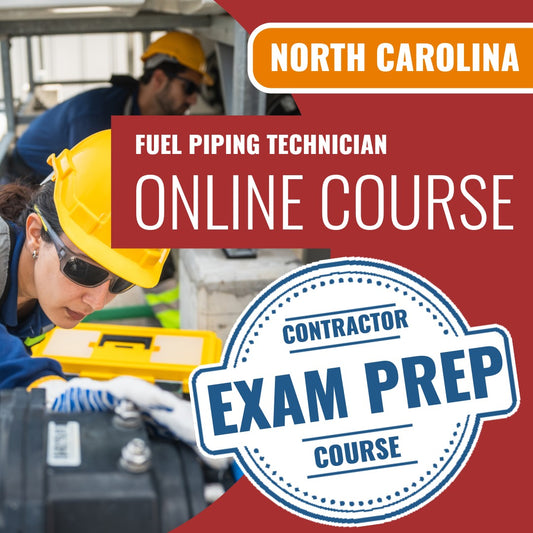 North Carolina Fuel Piping Technician - Online Exam Prep