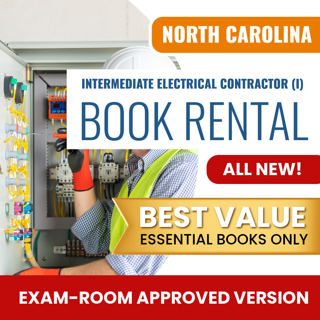 North Carolina Intermediate Electrical Contractor (I) Books & Course Rental - Exam Room Approved