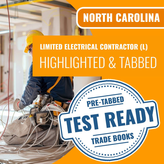 North Carolina Limited Electrical Contractor (L) Highlighted & Tabbed Book Package