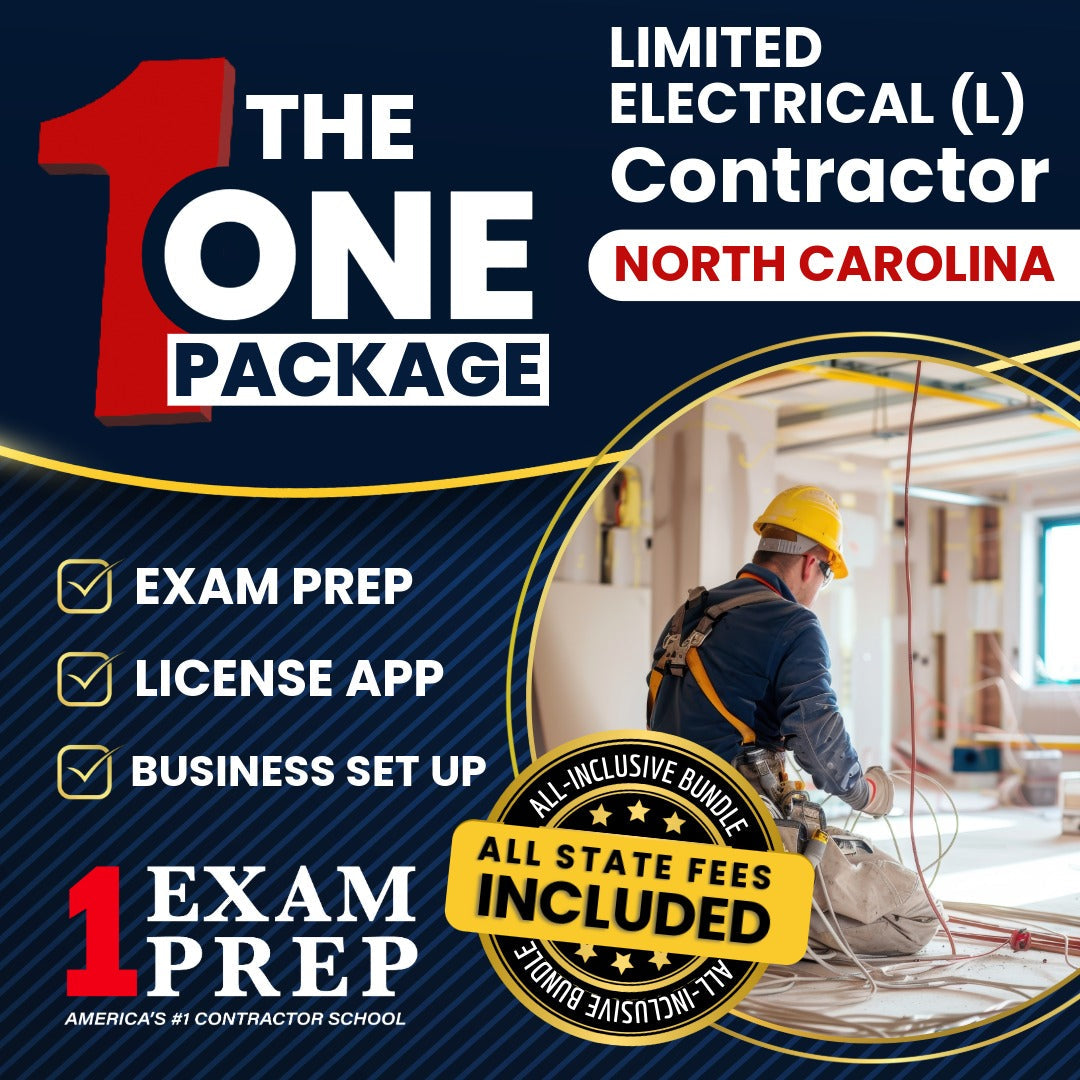 The 1 Package: All-Inclusive North Carolina Limited Electrical Contractor (L) Licensing & Business Setup