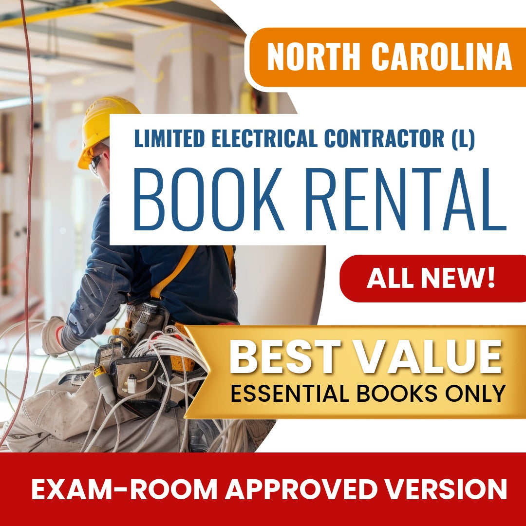 North Carolina Limited Electrical Contractor (L) Books & Course Rental - Exam Room Approved