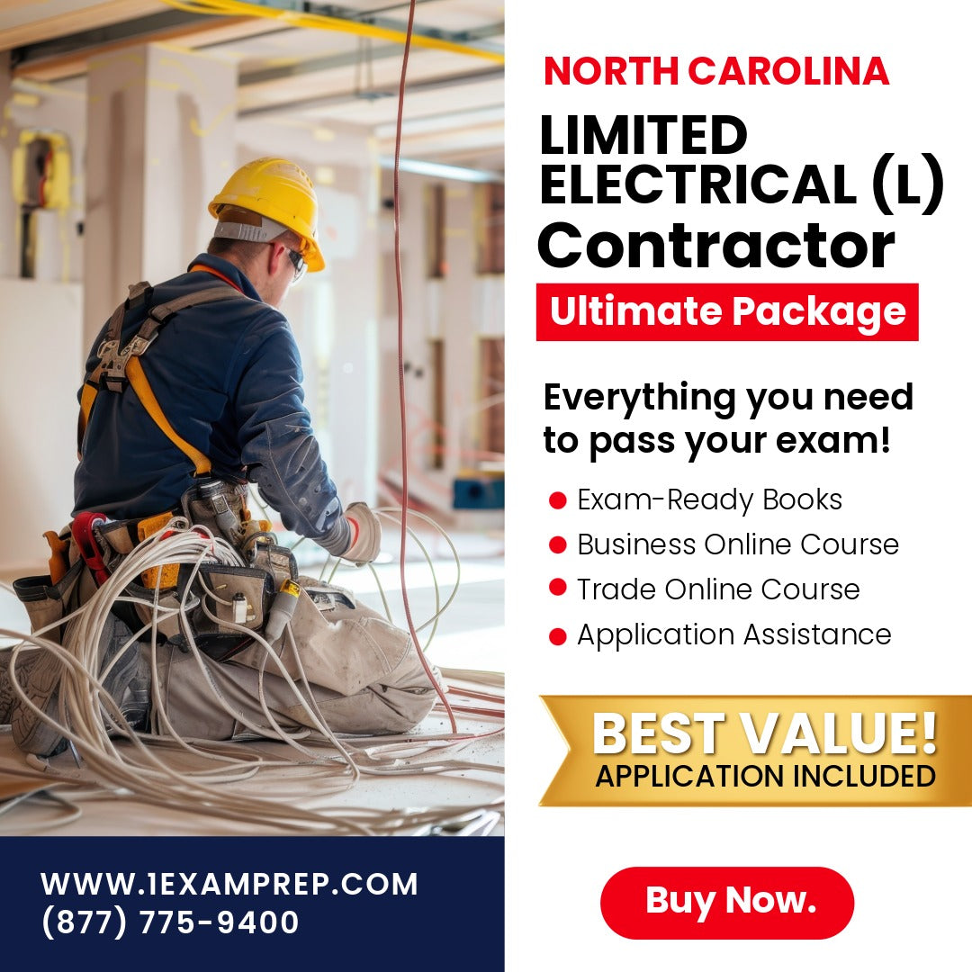North Carolina Limited Electrical Contractor (L) Ultimate Exam Prep Rental Package