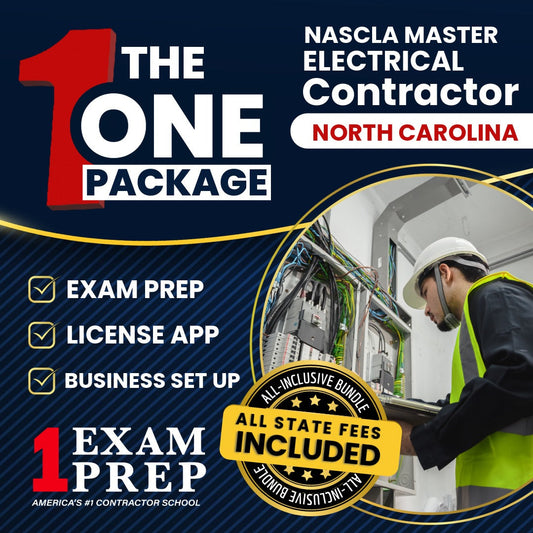 The 1 Package: All-Inclusive North Carolina NASCLA Master Electrical Contractor Licensing & Business Setup