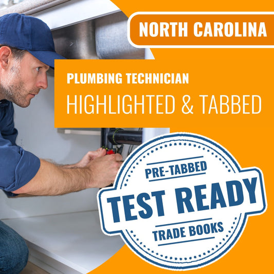 North Carolina Plumbing Technician Highlighted & Tabbed Book Package