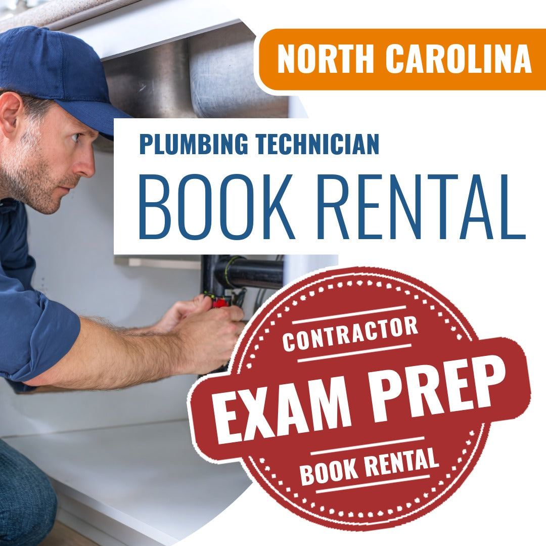 North Carolina Plumbing Technician - Books & Courses Rental Package