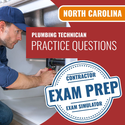 North Carolina Plumbing Technician Exam - Online Practice Questions