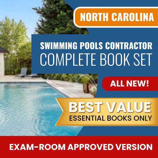North Carolina Swimming Pools Contractor Books Allowed into Exam Package