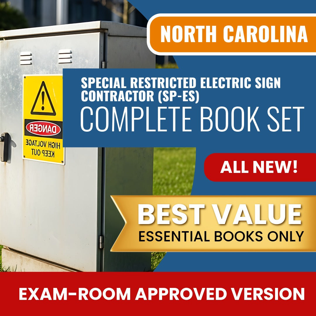 North Carolina Special Restricted Electric Sign Contractor (SP-ES) Books Allowed into Exam Package