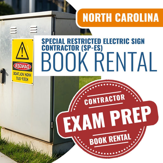North Carolina Special Restricted Electric Sign Contractor (SP-ES) - Books & Courses Rental Package