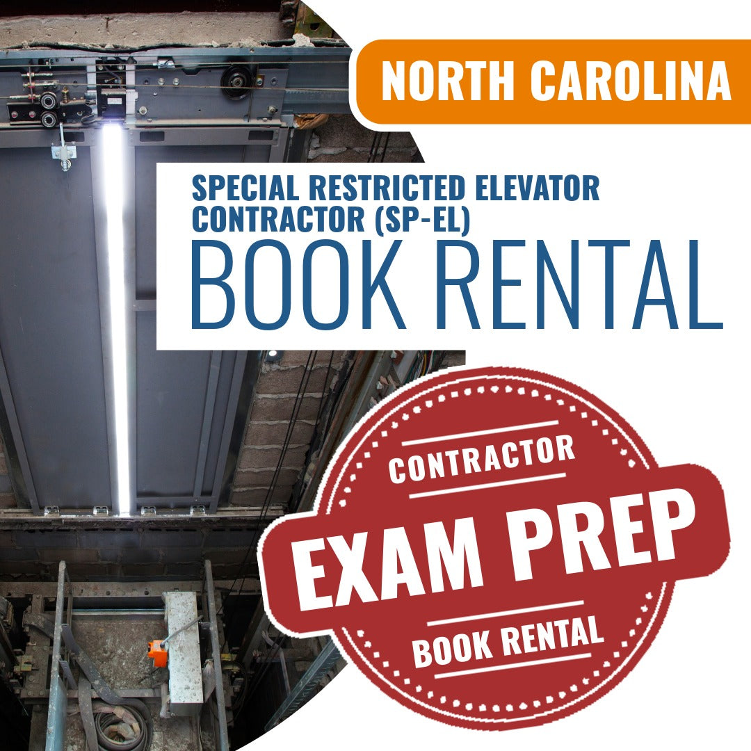 North Carolina Special Restricted Elevator Contractor (SP-EL) - Books & Courses Rental Package