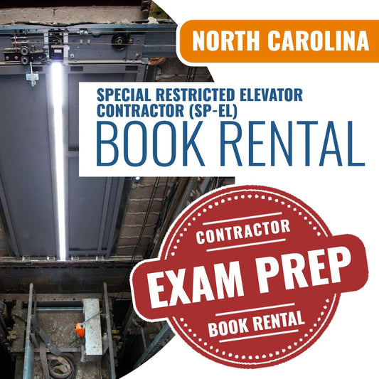 North Carolina Special Restricted Elevator Contractor (SP-EL) - Books & Courses Rental Package