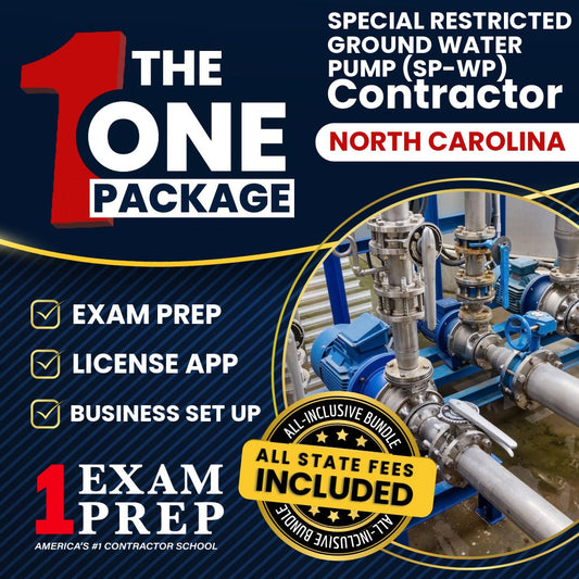 The 1 Package: All-Inclusive North Carolina Special Restricted Ground Water Pump Contractor (SP-WP) Licensing & Business Setup