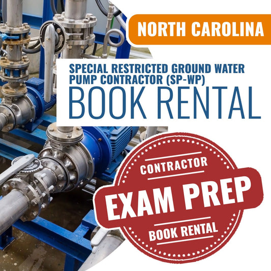 North Carolina Special Restricted Ground Water Pump Contractor (SP-WP) - Books & Courses Rental Package