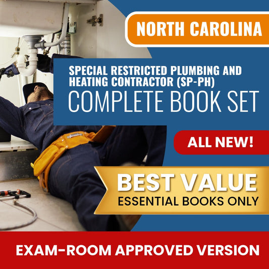 North Carolina Special Restricted Plumbing and Heating Contractor (SP-PH) Books Allowed into Exam Package