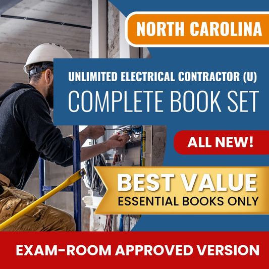 North Carolina Unlimited Electrical Contractor (U) Books Allowed into Exam Package