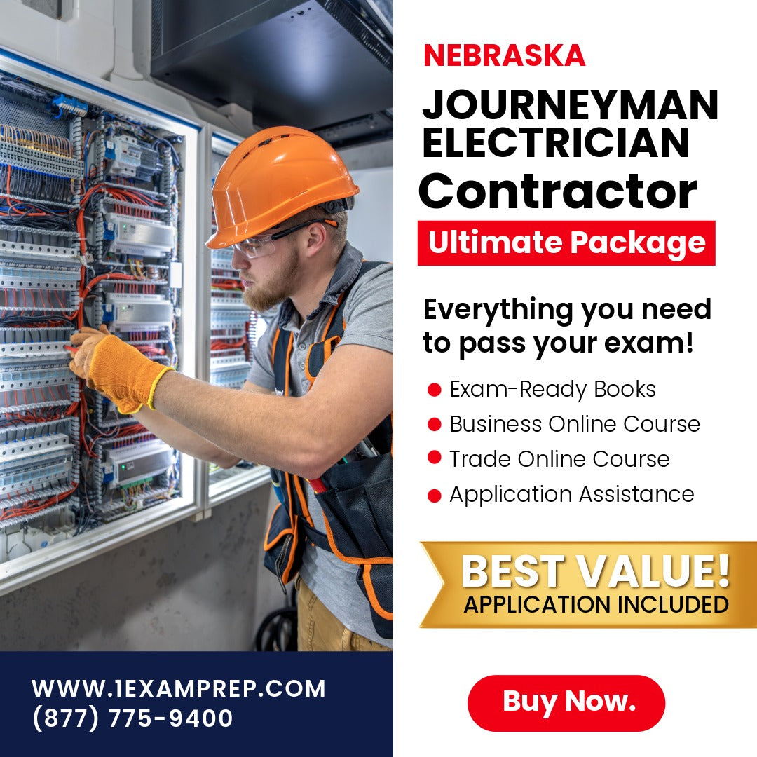 Nebraska Journeyman Electrician Ultimate Exam Prep Rental Package