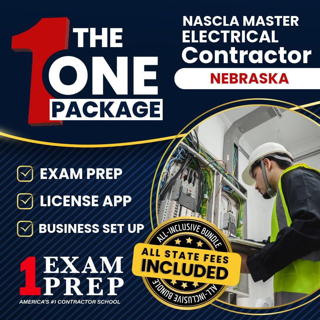 The 1 Package: All-Inclusive Nebraska NASCLA Master Electrical Contractor Licensing & Business Setup