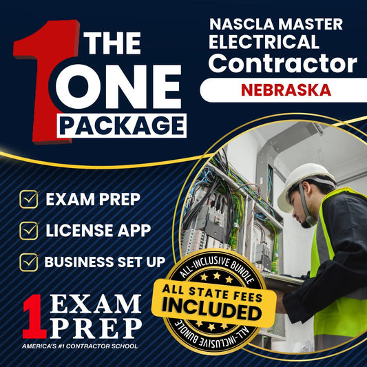 The 1 Package: All-Inclusive Nebraska NASCLA Master Electrical Contractor Licensing & Business Setup