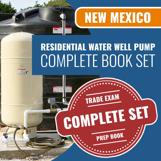 New Mexico Residential Water Well Pump Installer Contractor ES-10R Exam Book Package