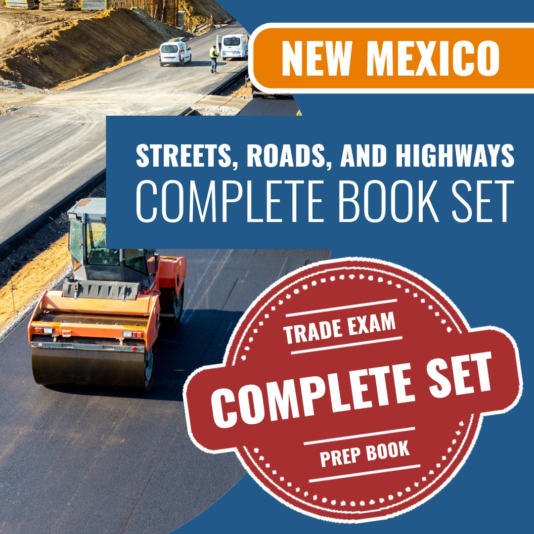 New Mexico Streets, Roads, and Highways Contractor GA-1 Exam Book Package