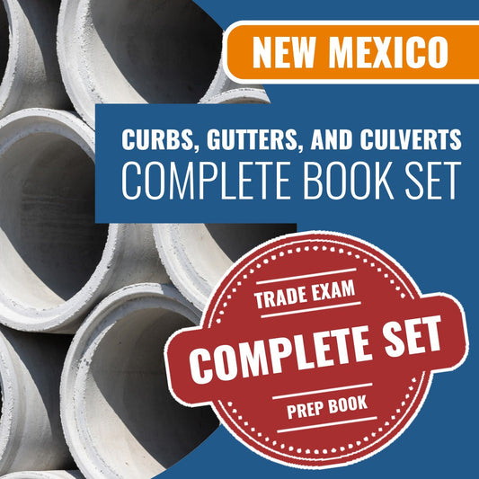 New Mexico Curbs, Gutters, and Culverts Contractor GA-3 Exam Book Package