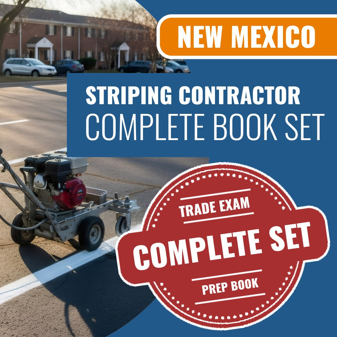 New Mexico Striping Contractor GA-4 Exam Book Package