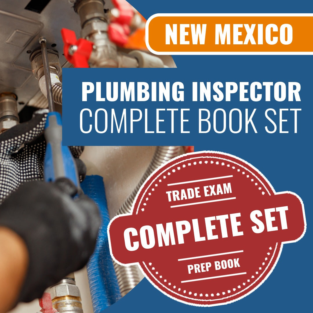 New Mexico Plumbing Inspector Contractor Exam Book Package