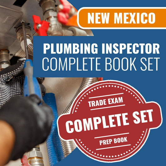 New Mexico Plumbing Inspector Contractor Exam Book Package