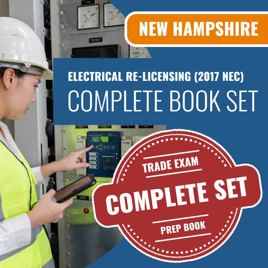 New Hampshire Electrical Re-Licensing (2017 NEC) Exam Book Package