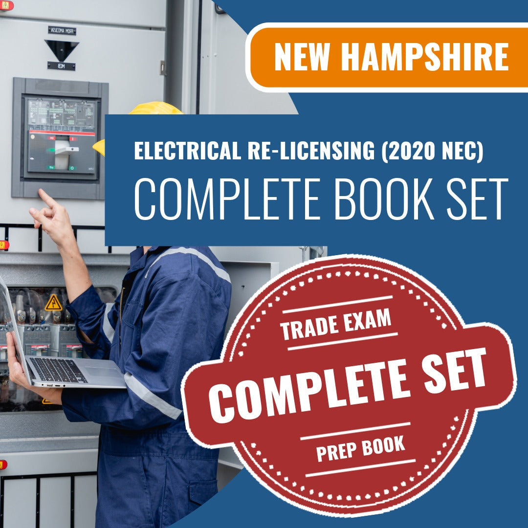 New Hampshire Electrical Re-Licensing (2020 NEC) Exam Book Package
