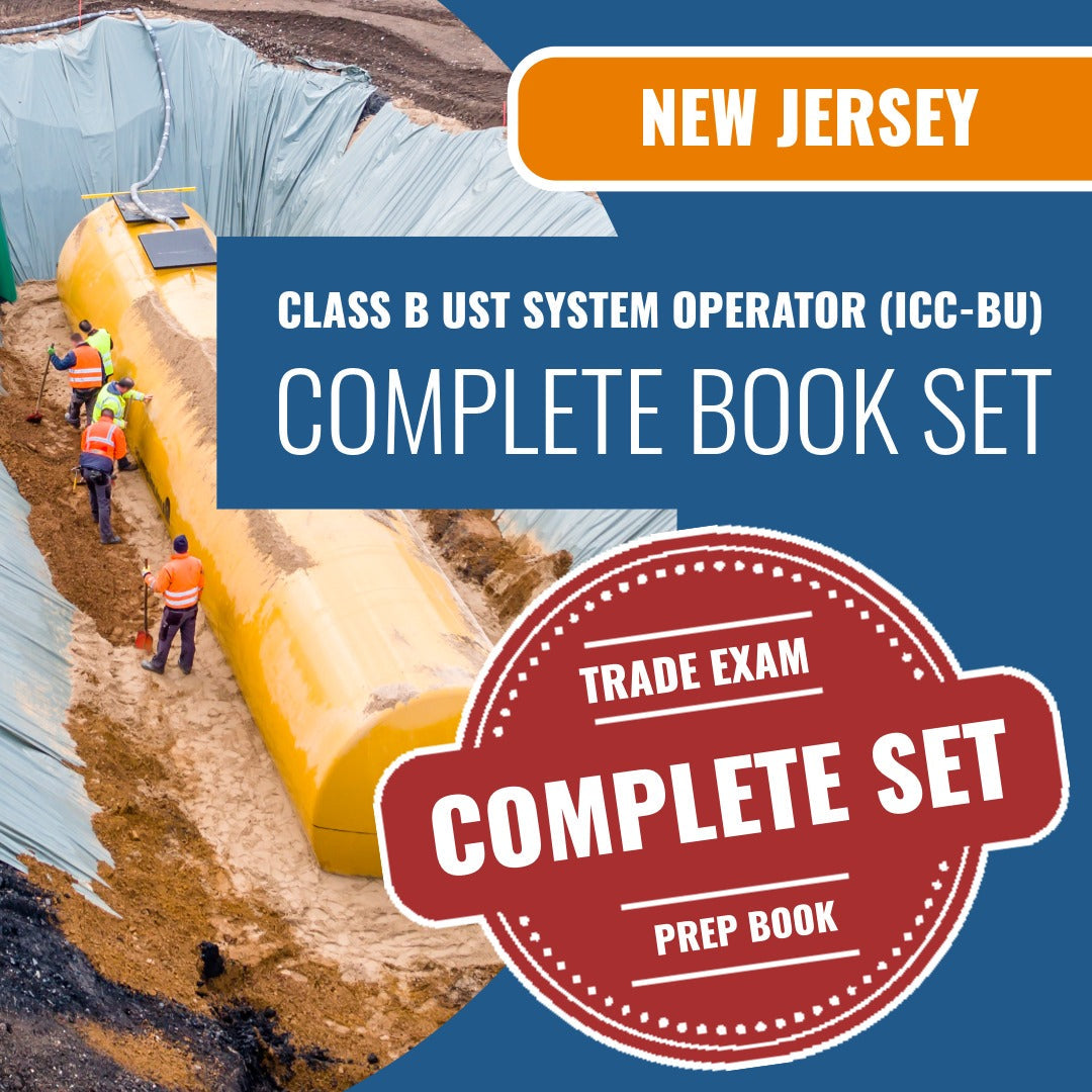 New Jersey Class B UST System Operator (ICC - BU) Exam Book Package