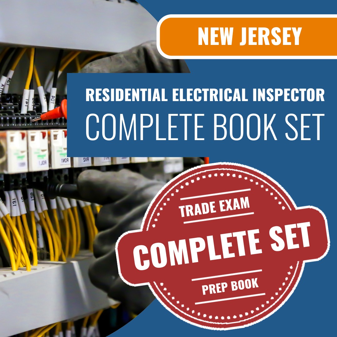 New Jersey Residential Electrical Inspector - (ICC - E1) Exam Book Package