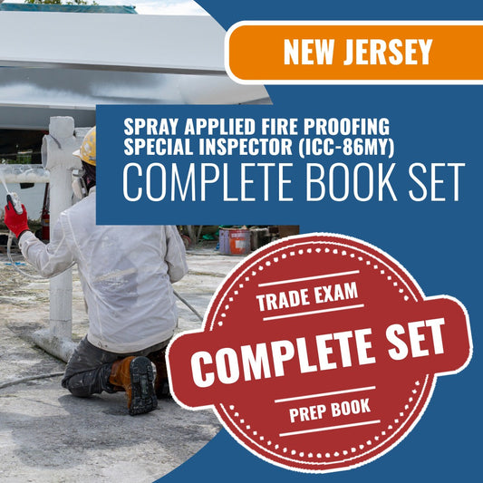 New Jersey Spray Applied Fire Proofing Special Inspector (ICC - 86MY) Exam Book Package
