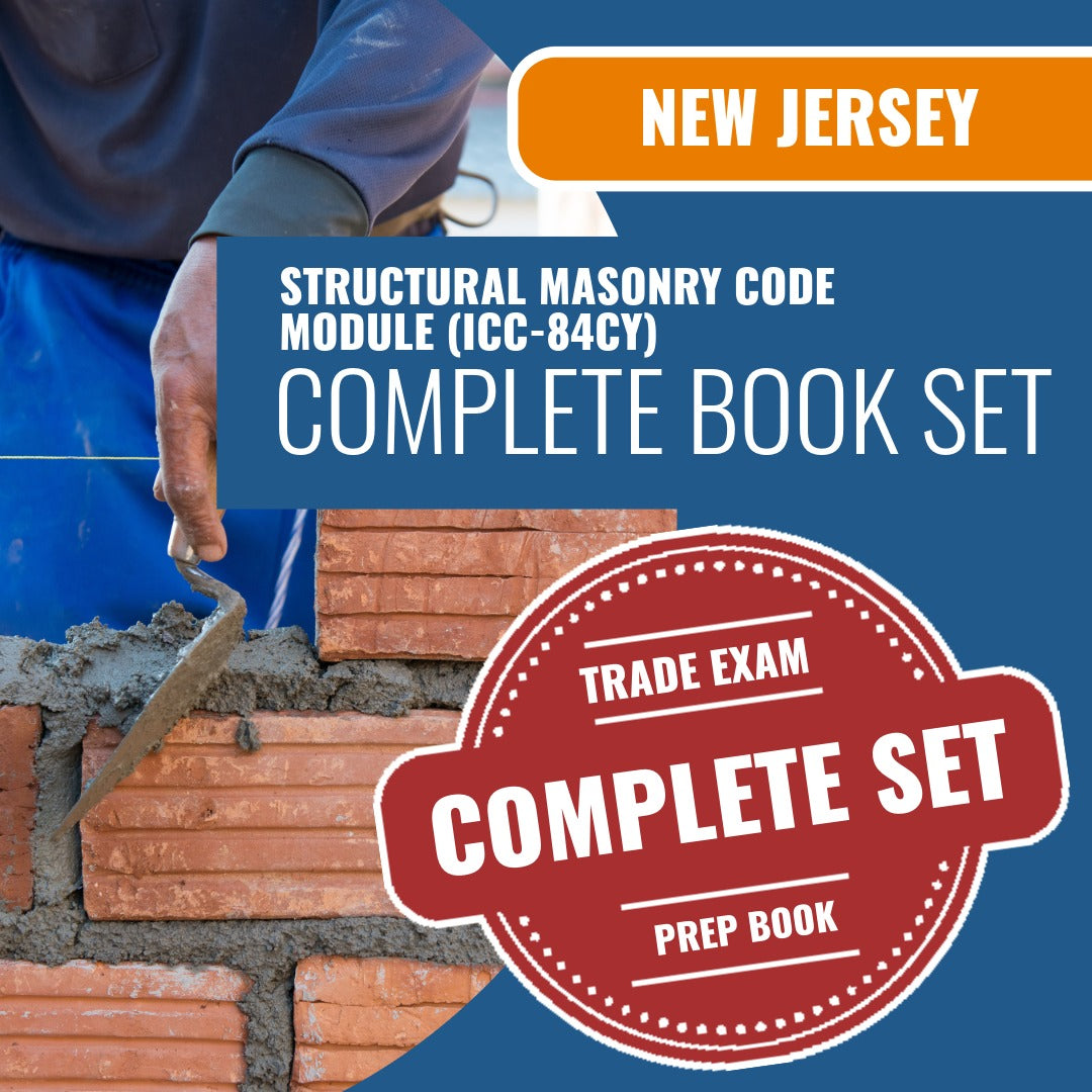New Jersey Structural Masonry Code Module (ICC - 84CY) Exam Book Package