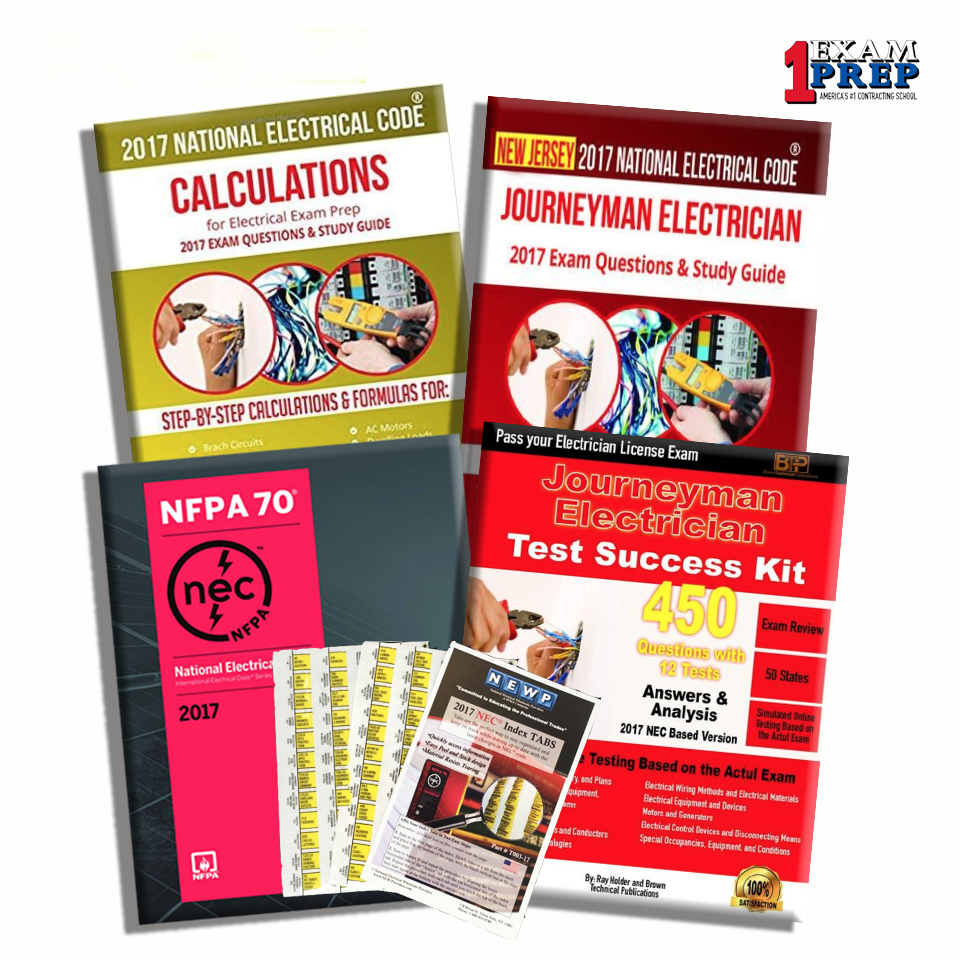 New Jersey 2017 Journeyman Electrician Exam Prep Package