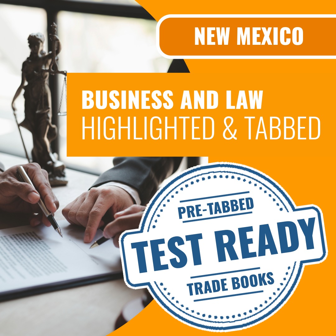 New Mexico Business and Law Contractor Highlighted & Tabbed Book Package