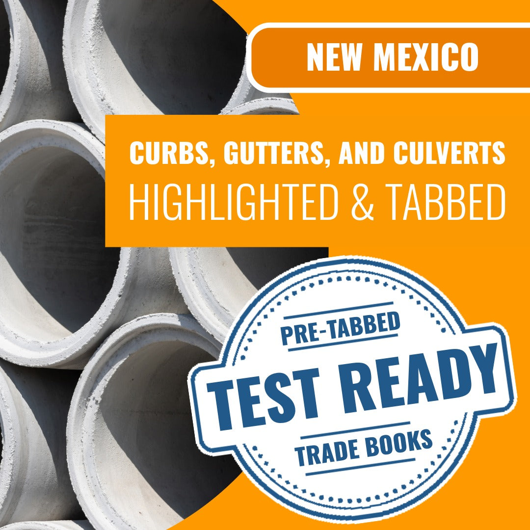 New Mexico Curbs, Gutters and Culvert Contractor GA-3 Highlighted & Tabbed Book Package
