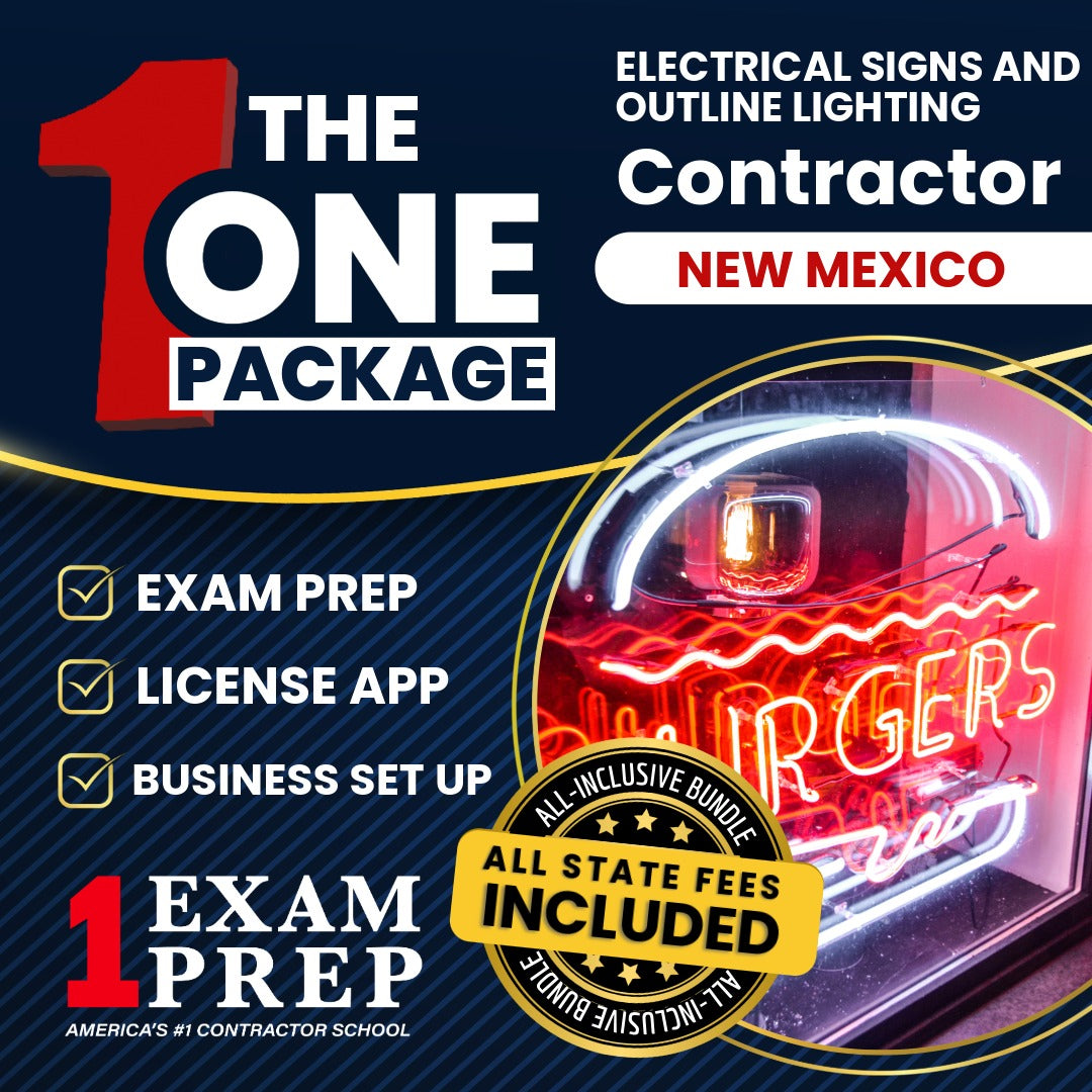 The 1 Package: All-Inclusive New Mexico Electrical Signs and Outline Lighting Contractor (ES-1) Exam, Licensing & Business Setup Solution