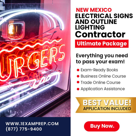New Mexico Electrical Signs and Outline Lighting Contractor (ES-1) Ultimate Exam Prep Rental Package