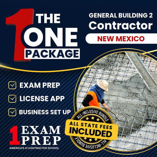 The 1 Package: All-Inclusive New Mexico General Building Contractor Part 2 (GB-98) Examination Contractor Exam, Licensing & Business Setup Solution