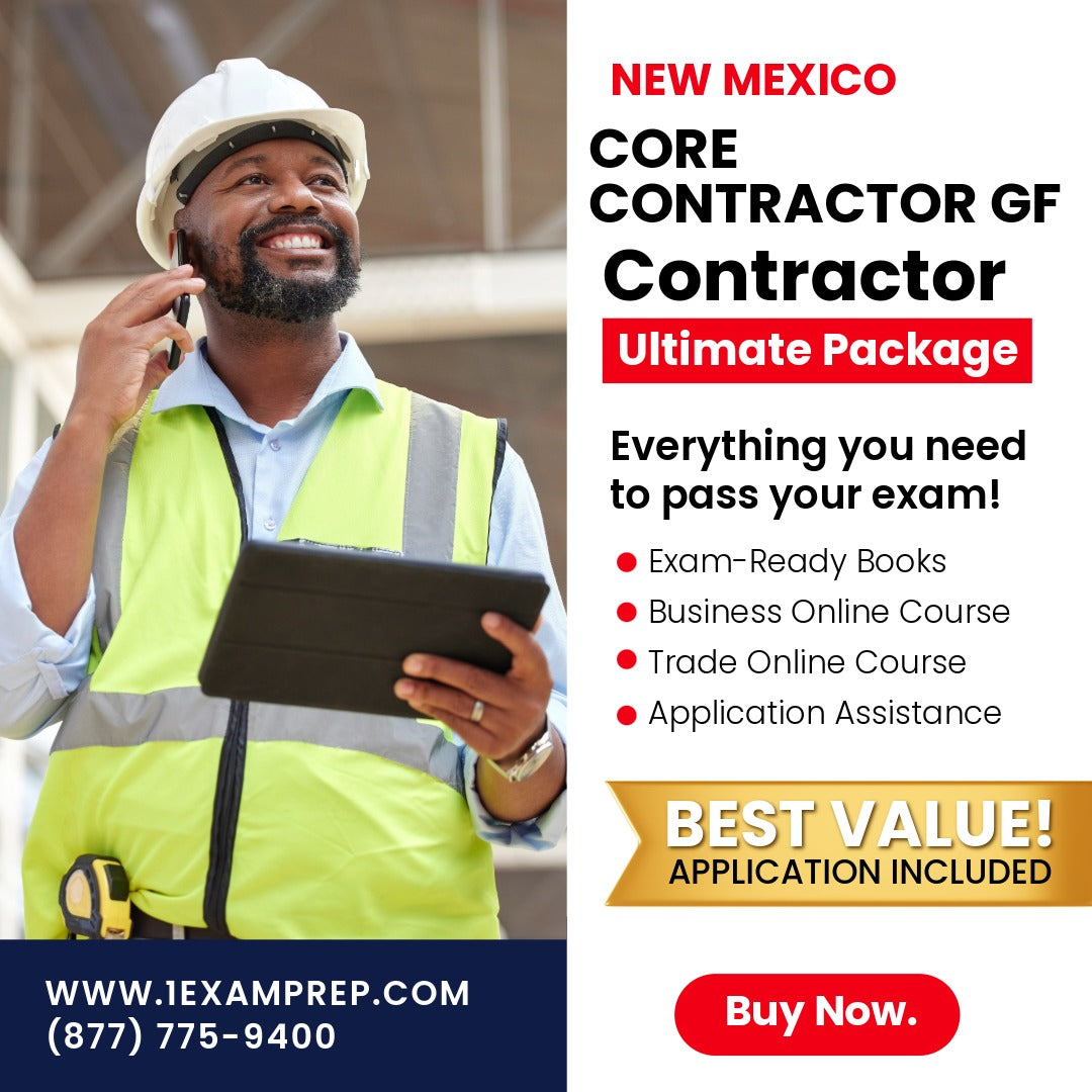 New Mexico Core Contractor GF Ultimate Exam Prep Rental Package